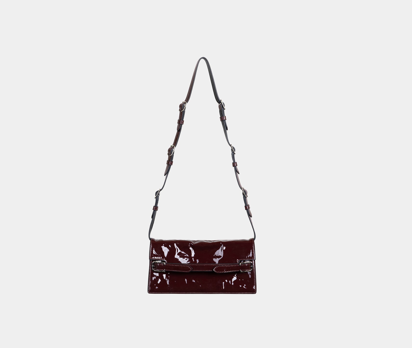 CANAL ST CLUTCH - OXBLOOD