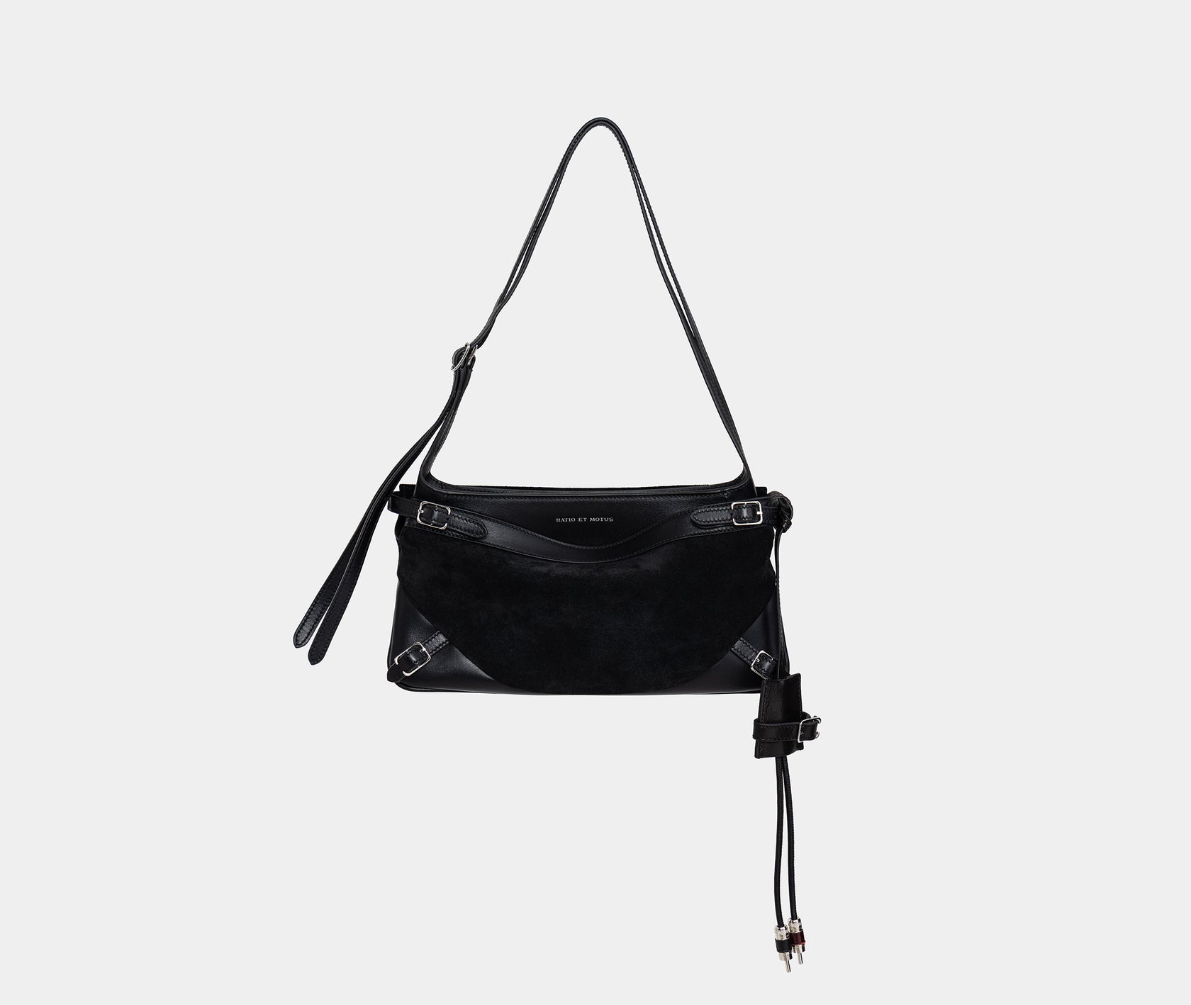 AUDIO CABLE KEYRING - BLACK