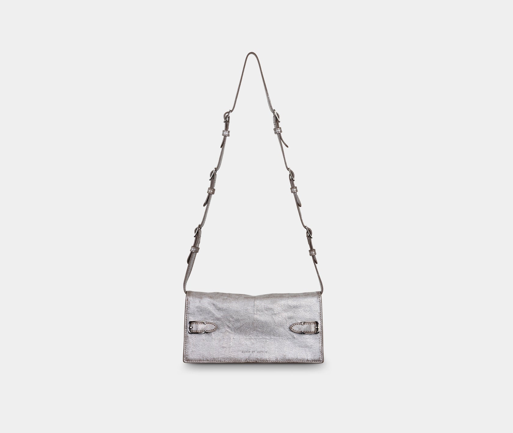 CANAL ST CLUTCH - DISTRESSED SILVER