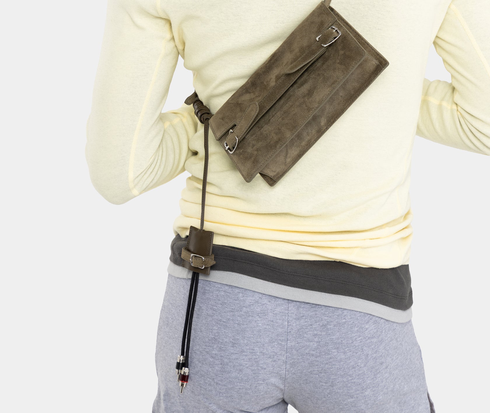 AUDIO CABLE KEYRING - MOSS